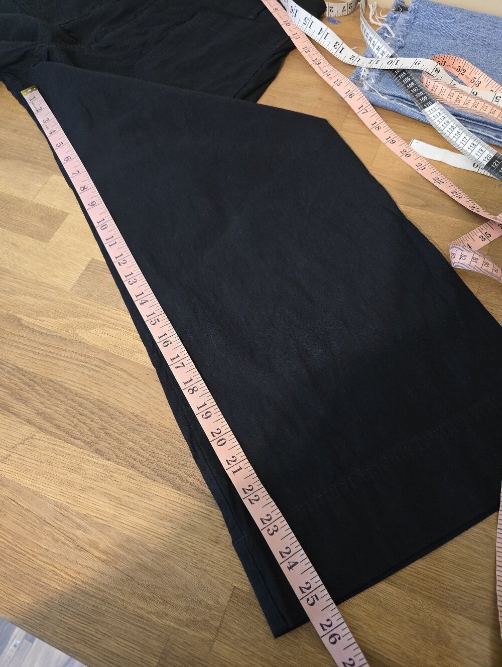 Maeve The Colette Pants Black Wide Leg Cropped High Rise Size 31 Magic Fabric - Picture 12 of 13